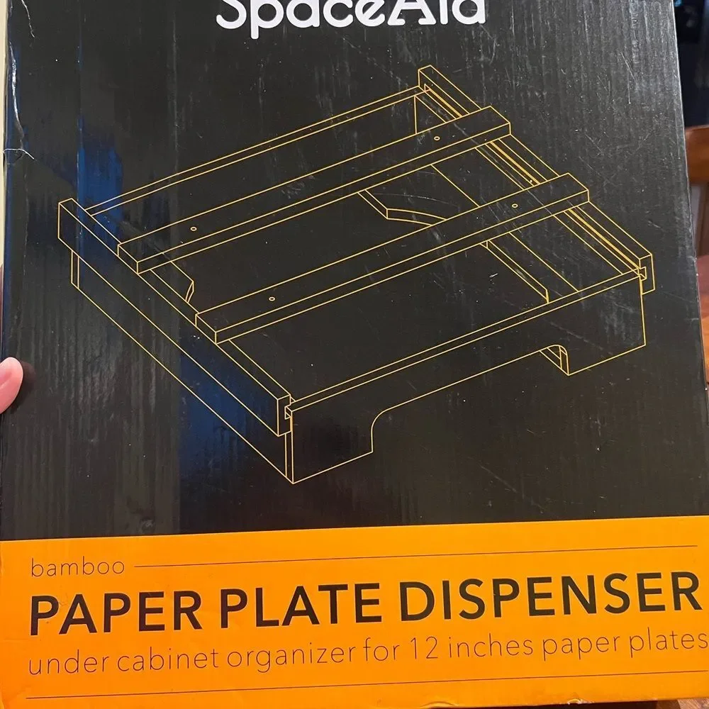 Bamboo‎ Plate Dispenser for Kitchen